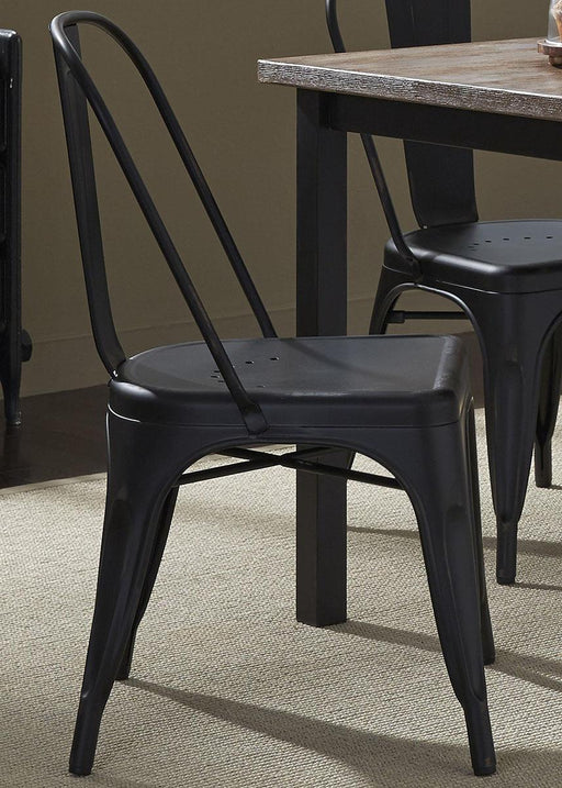 Liberty Furniture Vintage Dining Series Bow Back Dining Side Chair in Black (Set of 2) - Furniture Max (Falls Church,VA) *