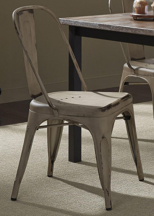 Liberty Furniture Vintage Dining Series Bow Back Dining Side Chair in White (Set of 2) - Furniture Max (Falls Church,VA) *