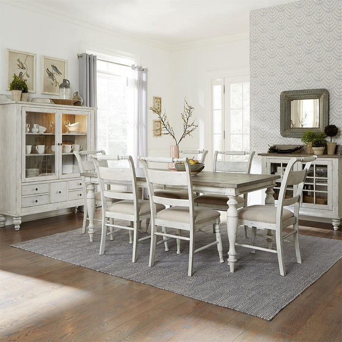 Liberty Furniture Whitney Slat Back Side Chair (Set of 2) in Weathered Gray - Furniture Max (Falls Church,VA) *