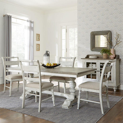 Liberty Furniture Whitney Slat Back Side Chair (Set of 2) in Weathered Gray - Furniture Max (Falls Church,VA) *