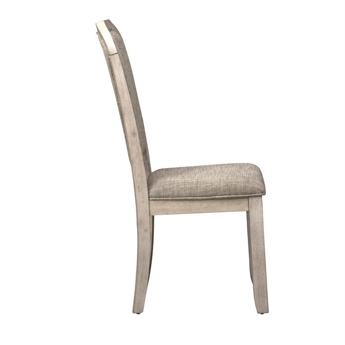 Liberty Furniture Willowrun Upholstered Side Chair (RTA) in Rustic White (Set of 2) - Furniture Max (Falls Church,VA) *