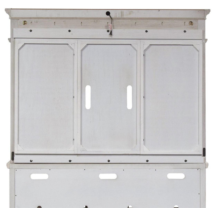 Liberty Heartland 66" Entertainment Center with Piers in Antique White - Furniture Max (Falls Church,VA) *