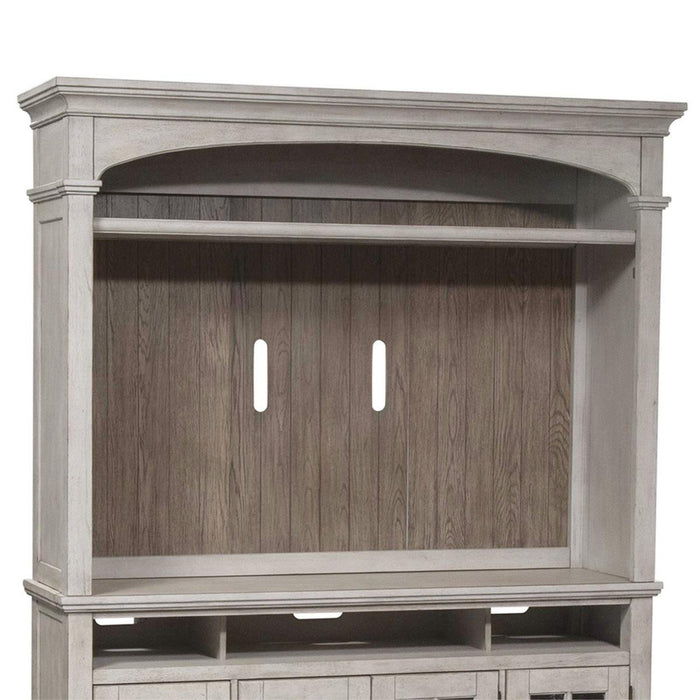 Liberty Heartland 66" Entertainment TV Stand with Hutch in Antique White - Furniture Max (Falls Church,VA) *