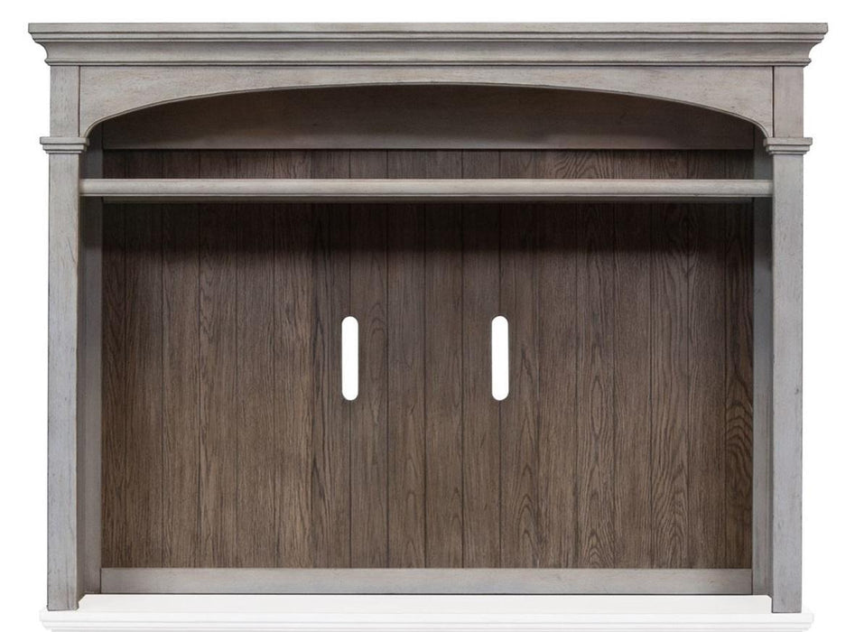 Liberty Heartland 66" Entertainment TV Stand with Hutch in Antique White - Furniture Max (Falls Church,VA) *