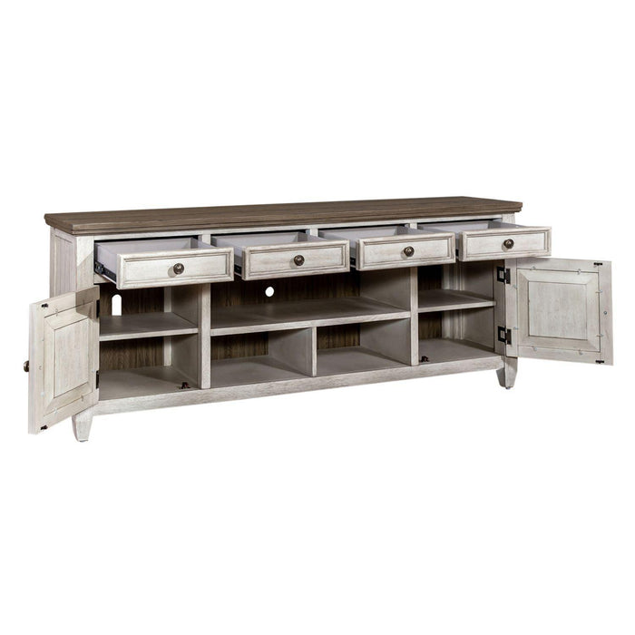Liberty Heartland 76" Tile TV Console in Antique White - Furniture Max (Falls Church,VA) *