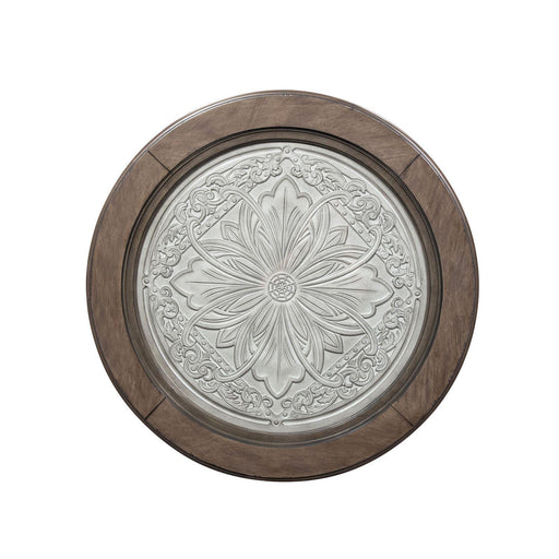 Liberty Heartland Round Ceiling Tile Cocktail Table in Antique White - Furniture Max (Falls Church,VA) *