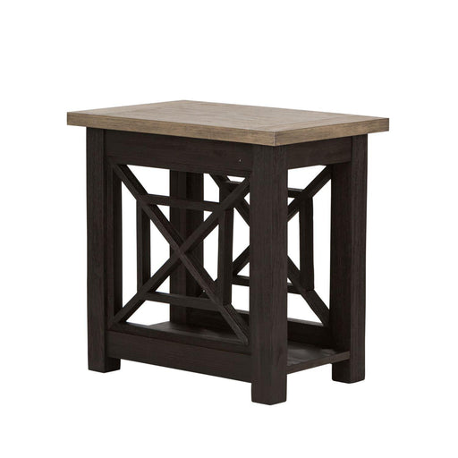 Liberty Heatherbrook Chair Side Table in Charcoal and Ash - Furniture Max (Falls Church,VA) *