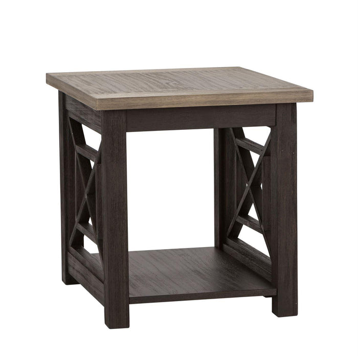 Liberty Heatherbrook End Table in Charcoal and Ash - Furniture Max (Falls Church,VA) *