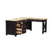 Liberty Heatherbrook L Writing Desk and Right Return in Charcoal & Ash - Furniture Max (Falls Church,VA) *