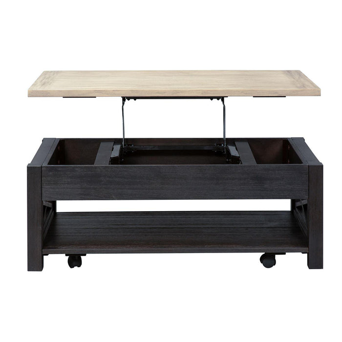 Liberty Heatherbrook Lift Top Cocktail Table in Charcoal and Ash - Furniture Max (Falls Church,VA) *
