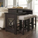 Liberty Heatherbrook Console Bar Table in Charcoal and Ash - Furniture Max (Falls Church,VA) *