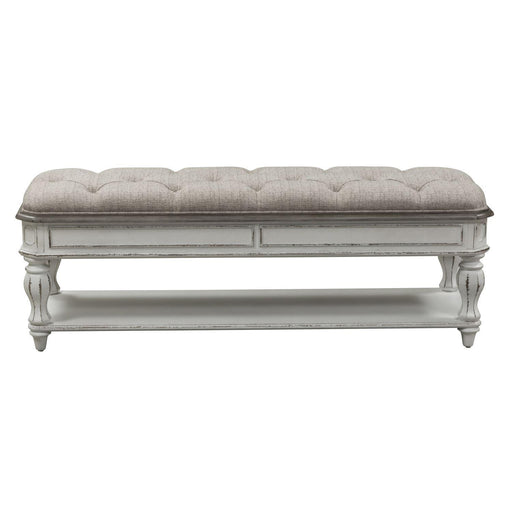 Liberty Magnolia Manor Bed Bench in Antique White - Furniture Max (Falls Church,VA) *