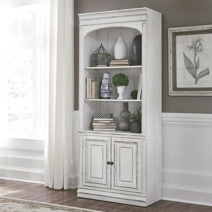Liberty Magnolia Manor Bunching Bookcase in Antique White - Furniture Max (Falls Church,VA) *