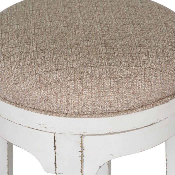 Liberty Magnolia Manor Console Swivel Stool in Antique White - Furniture Max (Falls Church,VA) *