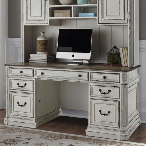 Liberty Magnolia Manor Credenza in Antique White - Furniture Max (Falls Church,VA) *