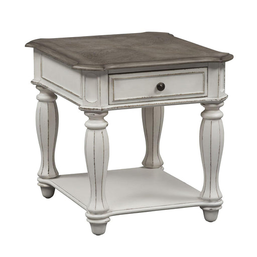 Liberty Magnolia Manor End Table in Antique White - Furniture Max (Falls Church,VA) *