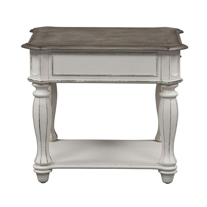 Liberty Magnolia Manor End Table in Antique White - Furniture Max (Falls Church,VA) *