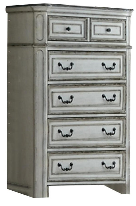 Liberty Magnolia Manor Five Drawer Chest in Antique White - Furniture Max (Falls Church,VA) *