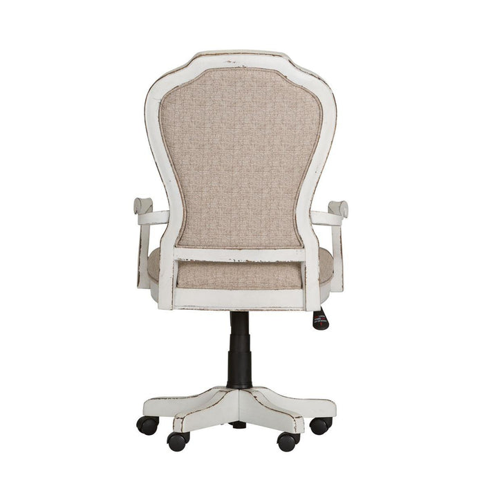 Liberty Magnolia Manor Jr Executive Desk Chair in Antique White - Furniture Max (Falls Church,VA) *