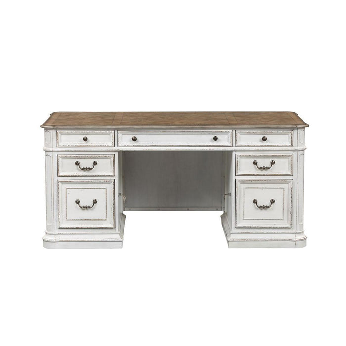 Liberty Magnolia Manor Jr Executive Desk in Antique White - Furniture Max (Falls Church,VA) *