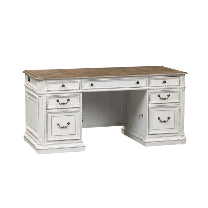Liberty Magnolia Manor Jr Executive Desk in Antique White - Furniture Max (Falls Church,VA) *