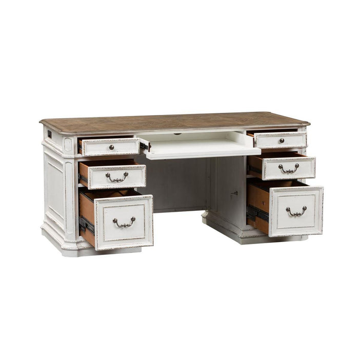 Liberty Magnolia Manor Jr Executive Desk in Antique White - Furniture Max (Falls Church,VA) *