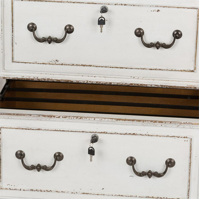Liberty Magnolia Manor Jr Executive Media Lateral File in Antique White - Furniture Max (Falls Church,VA) *