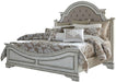 Liberty Magnolia Manor King Upholstered Panel Headboard in Antique White - Furniture Max (Falls Church,VA) *