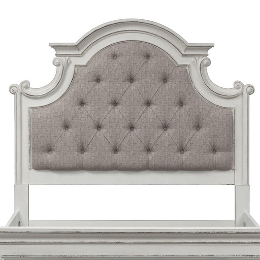 Liberty Magnolia Manor King Upholstered Panel Headboard in Antique White - Furniture Max (Falls Church,VA) *
