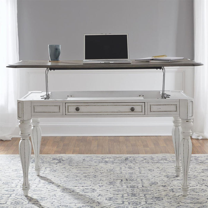 Liberty Magnolia Manor Lift Top Writing Desk in Antique White - Furniture Max (Falls Church,VA) *