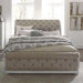 Liberty Magnolia Manor King Upholstered Sleigh Bed in Antique White - Furniture Max (Falls Church,VA) *