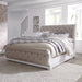 Liberty Magnolia Manor King Upholstered Sleigh Bed in Antique White - Furniture Max (Falls Church,VA) *