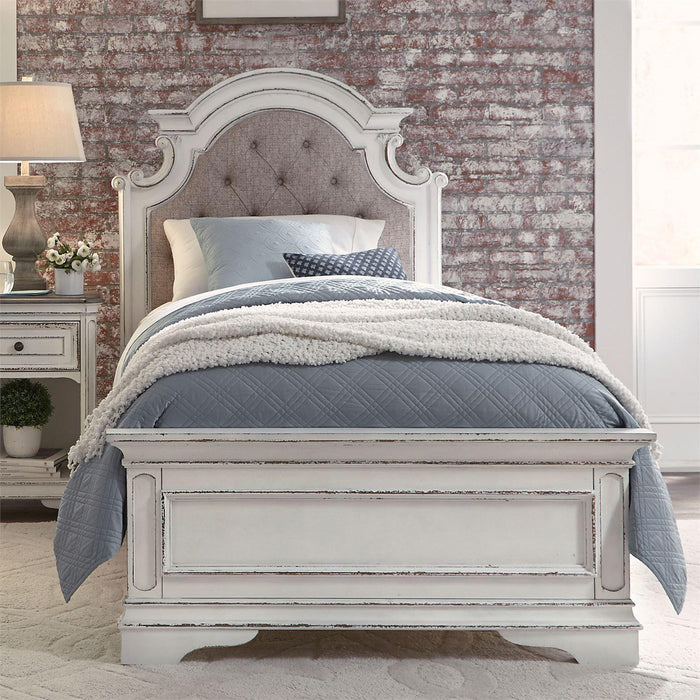 Liberty Magnolia Manor Full Upholstered Bed in Antique White - Furniture Max (Falls Church,VA) *