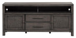 Liberty Modern Farmhouse 66" Entertainment Center with Piers in Dusty Charcoal - Furniture Max (Falls Church,VA) *