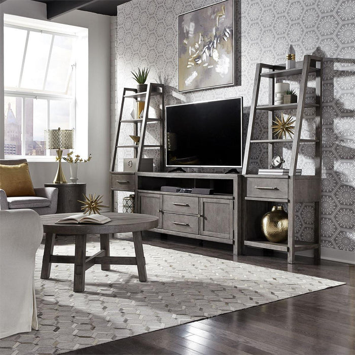 Liberty Modern Farmhouse 56" Entertainment Center with Piers in Dusty Charcoal - Furniture Max (Falls Church,VA) *