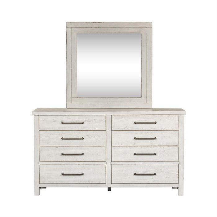 Liberty Modern Farmhouse Mirror in White - Furniture Max (Falls Church,VA) *