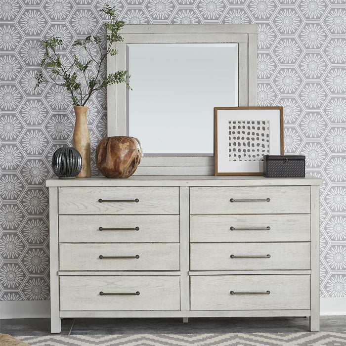 Liberty Modern Farmhouse Mirror in White - Furniture Max (Falls Church,VA) *