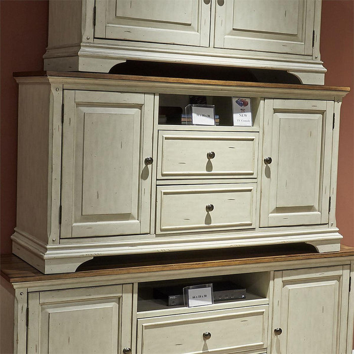 Liberty Morgan Creek 56" TV Console in Antique White - Furniture Max (Falls Church,VA) *