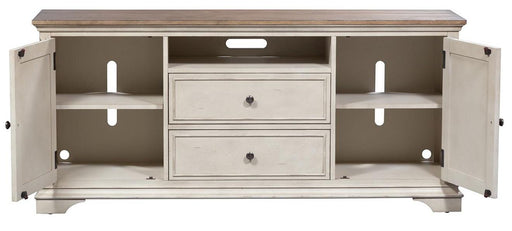 Liberty Morgan Creek 66" TV Console in Antique White - Furniture Max (Falls Church,VA) *