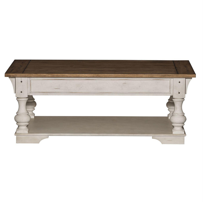Liberty Morgan Creek Cocktail Table in Antique White - Furniture Max (Falls Church,VA) *