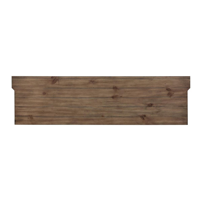 Liberty Morgan Creek Entertainment TV Stand in Antique White Finish with Wire Brushed Tobacco Accents - Furniture Max (Falls Church,VA) *
