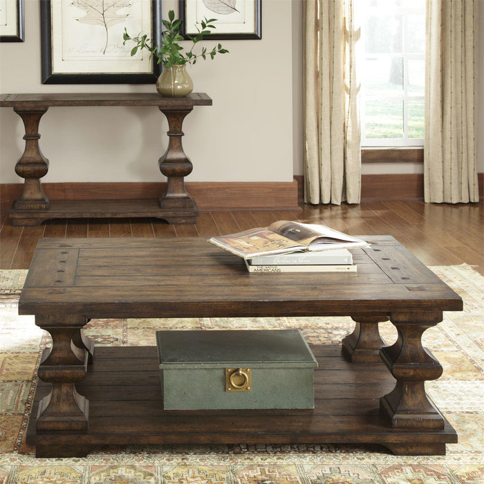 Liberty Sedona Cocktail Table in Kona Brown - Furniture Max (Falls Church,VA) *