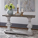 Liberty Sedona Sofa Table in Heavy Distressed White - Furniture Max (Falls Church,VA) *