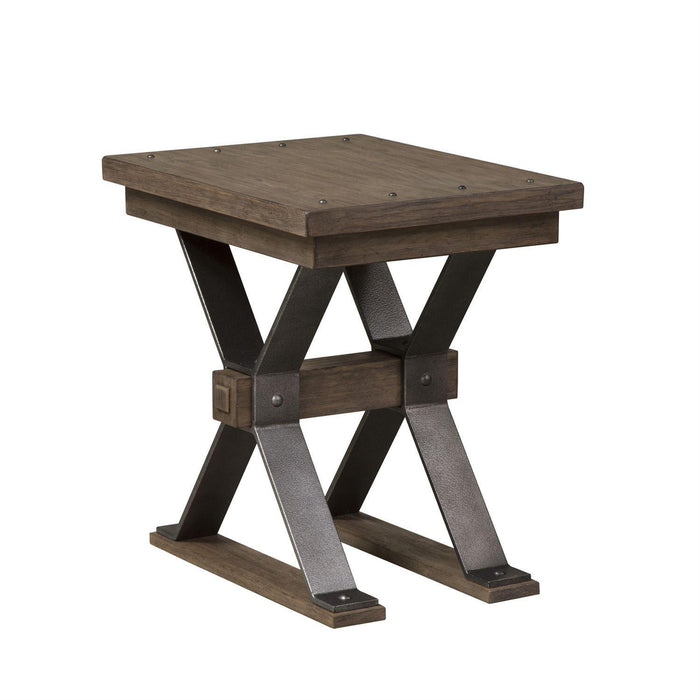 Liberty Sonoma Road Chair Side Table in Weathered Beaten Bark - Furniture Max (Falls Church,VA) *