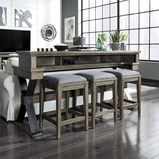 Liberty Sonoma Road Console Stool in Weathered Beaten Bark - Furniture Max (Falls Church,VA) *