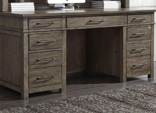 Liberty Sonoma Road Desk/Credenza in Weather Beaten Bark - Furniture Max (Falls Church,VA) *