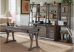Liberty Stone Brook Computer Credenza with Hutch in Rustic Saddle - Furniture Max (Falls Church,VA) *