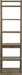 Liberty Stone Brook Leaning Bookcase in Rustic Saddle - Furniture Max (Falls Church,VA) *