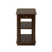 Liberty Wallace Chair Side Table in Dark Toffee - Furniture Max (Falls Church,VA) *