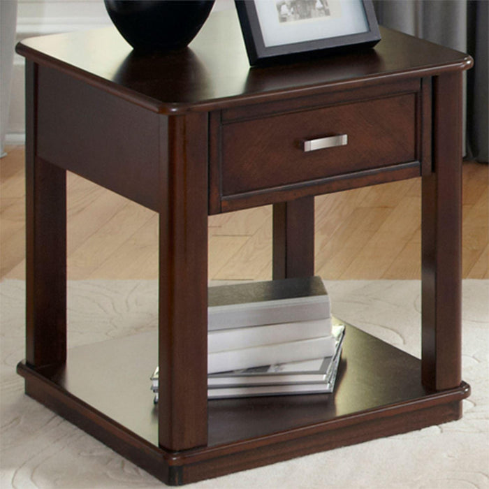 Liberty Wallace End Table in Dark Toffee - Furniture Max (Falls Church,VA) *